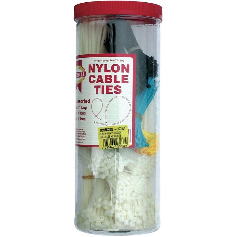 1200 liens nylon en boîte