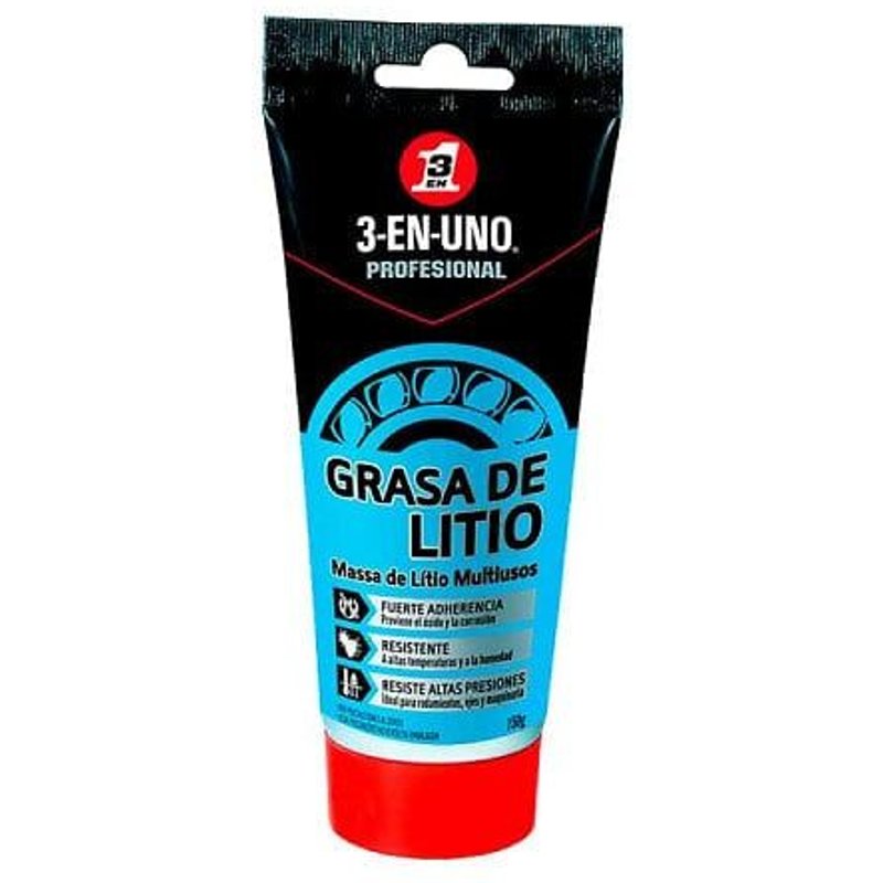 Graisse au lithium 3en Uno Profesional 34167, 1tube multi usages, 150g