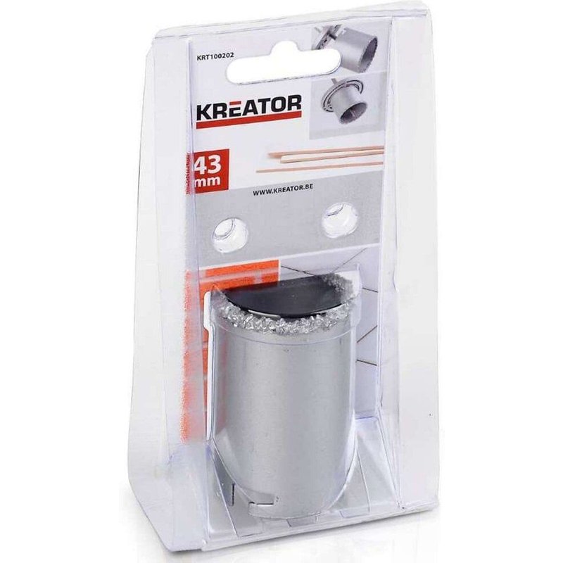 Trépan carbure à pierre et céramique Ø 43mm