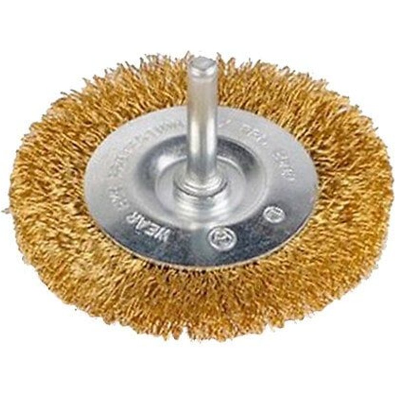 Brosse metal laiton plate 75mm SC