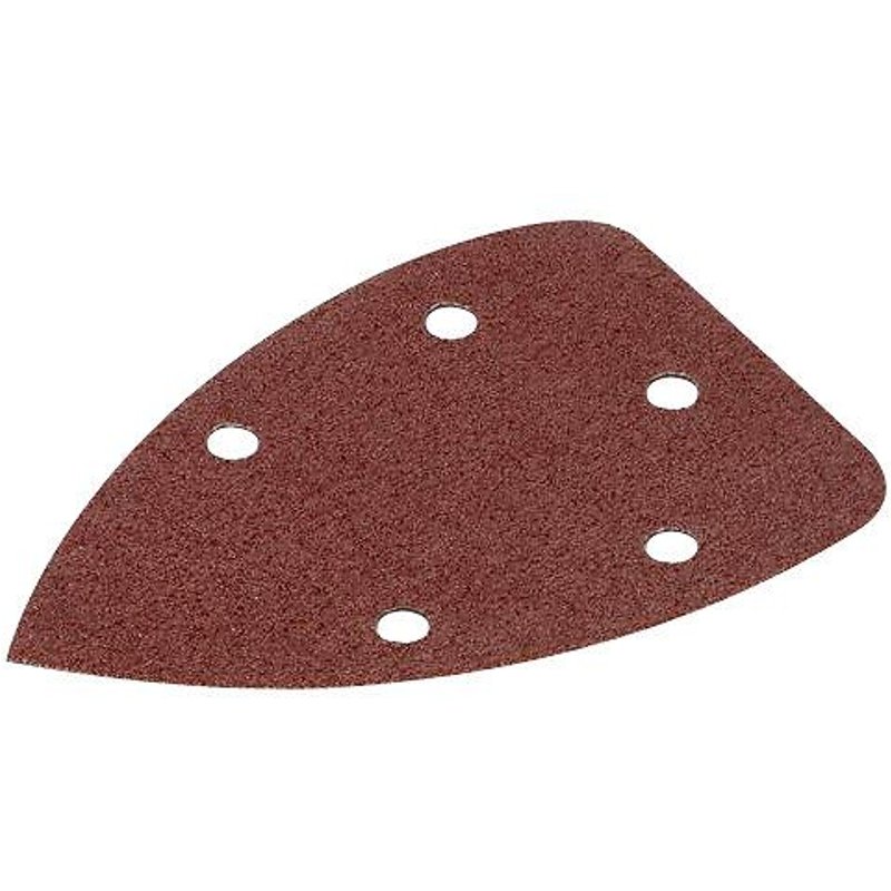 Lot de 5 patins triangulaires auto-agrippants - grain 60 - 140x140x80 mm