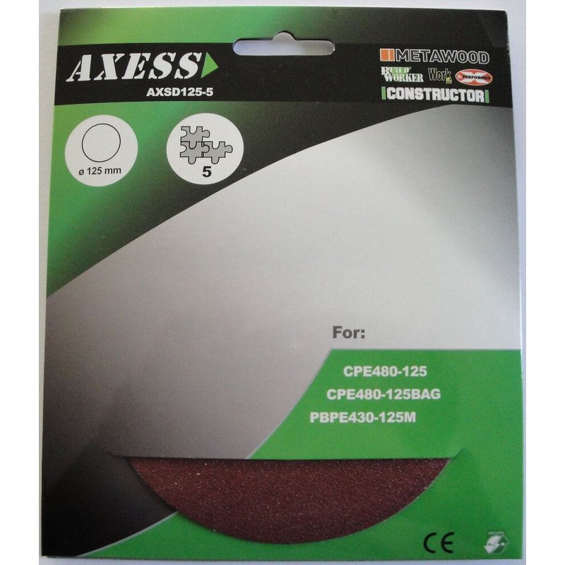 DISQUE ABRASIF 125MM - SET DE 5