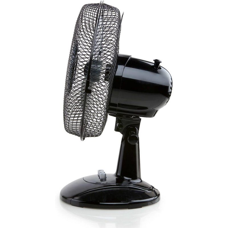 Domo - Do8138 - Ventilateur De Table 23 Cm Noir - Aubes Transparentes - 2 Vitesses + Oscillant !