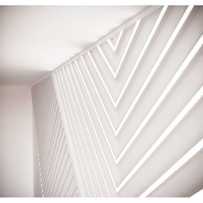 Corniche Orac Decor CX190F AXXENT U-PROFILE Corniche Moulure flexible Moulure décorative design intemporel classique blanc 2 m