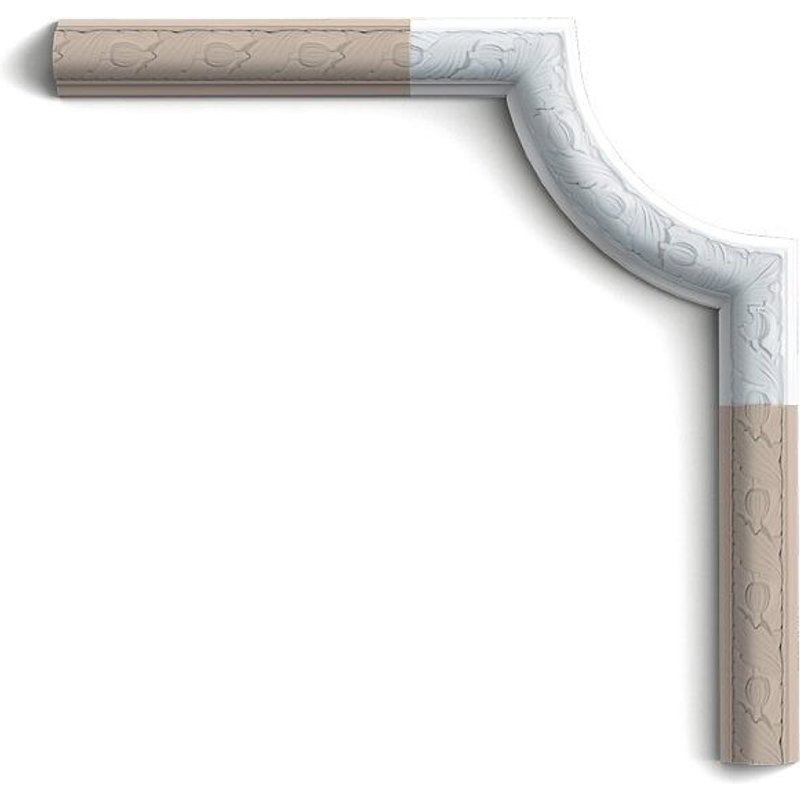 Elément du coin Décoration de stuc Orac Decor P101A LUXXUS pour Corniche Cimaise Moulure P1020 25 cm