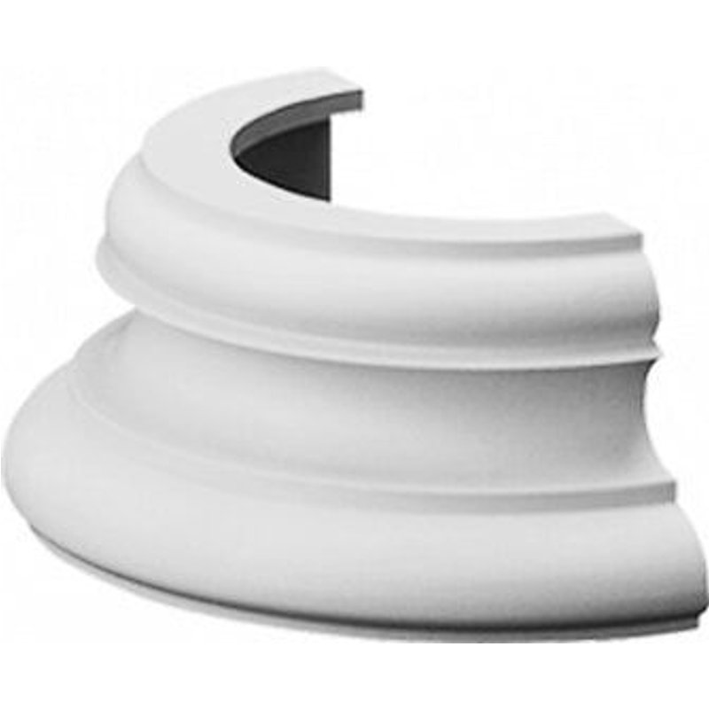 Demi-colonne Orac Decor K1151 LUXXUS Base de pilier pour colonne Elément de décoration de stuc pour le mur 12 cm