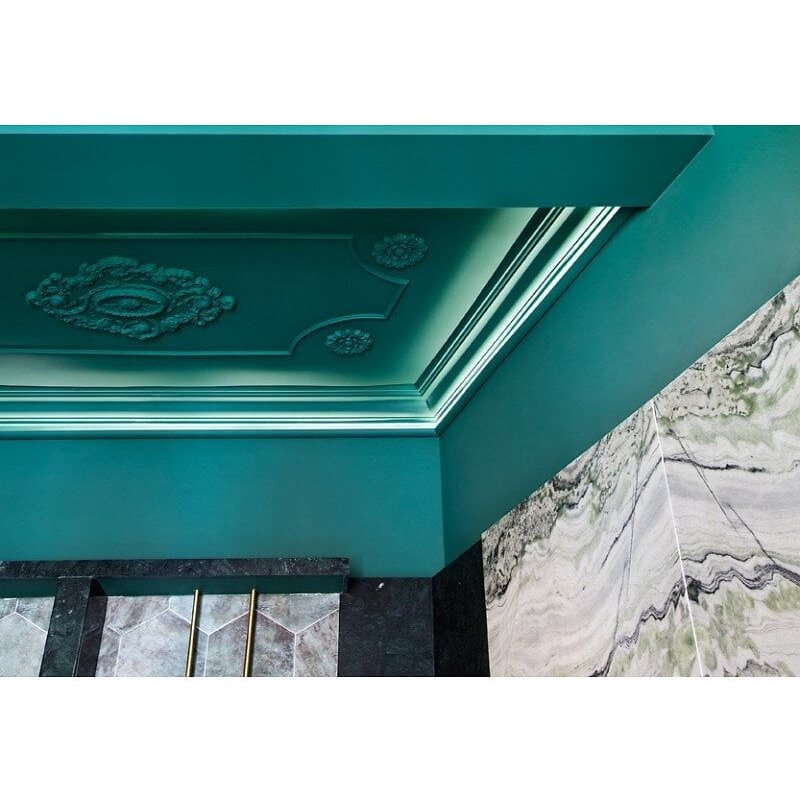 Rosace Décoration de plafond Elément de stuc Orac Decor R22 LUXXUS Elément décoratif Motif floral antique 77 x 52,5 cm