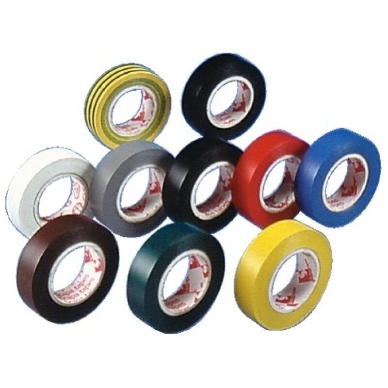 Isolant électrique 2702 - Multi-coloris - 10 rouleaux de 10m BARNIER
