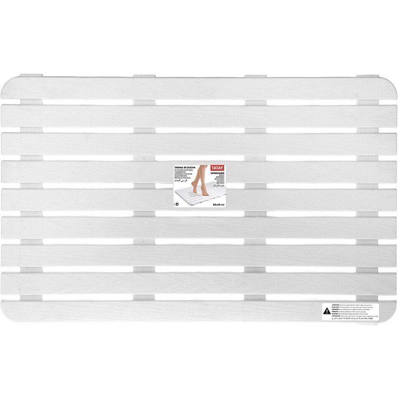 Caillebotis à poser l.80 x l.50 cm, blanc, Steppy