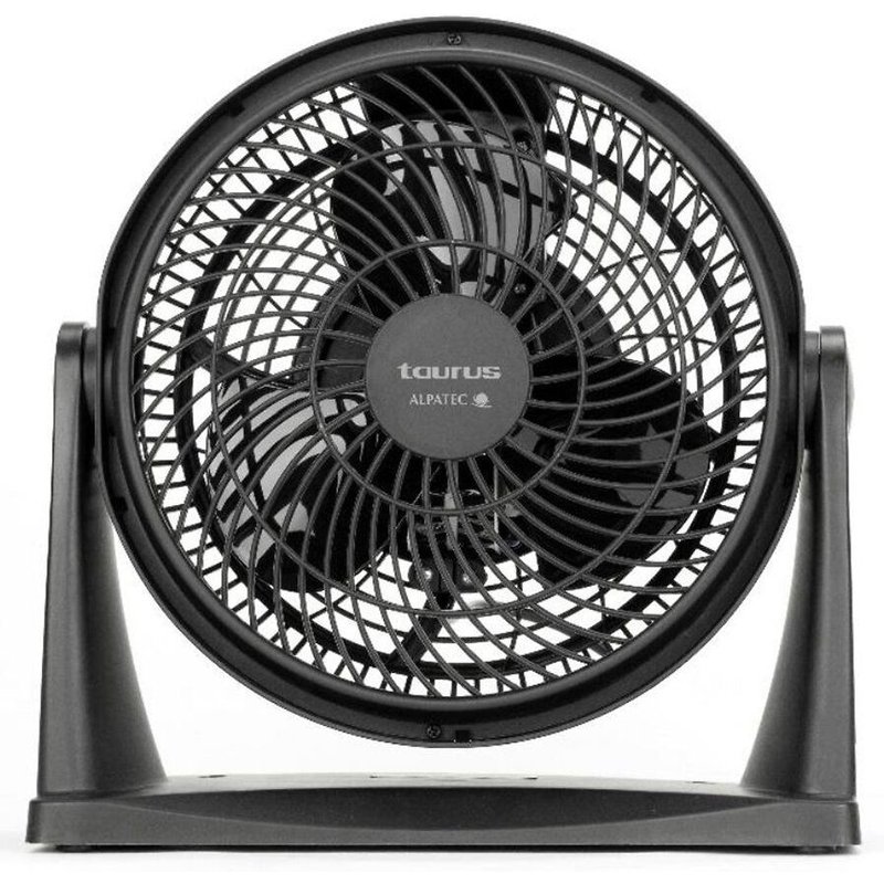 taurus alpatec - ventilateur de bureau 25cm 23w 2 vitesses noir - ice brise mini