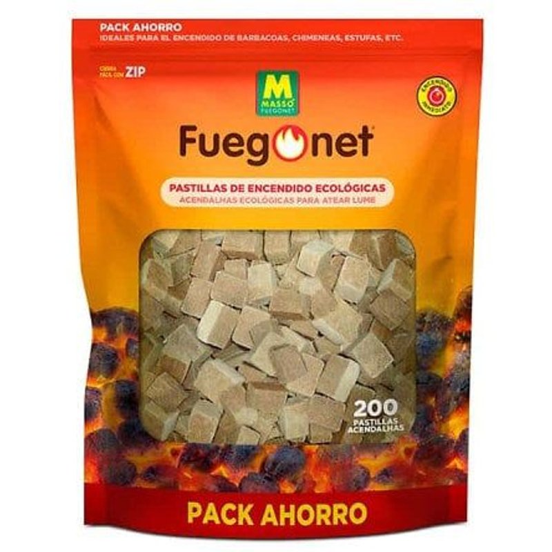 Pastilles d'allumage écologiques - 200pcs - 06563