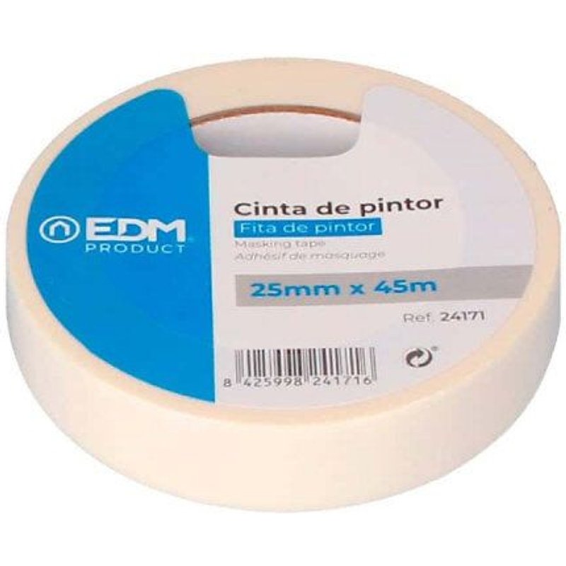 Ruban de masquage EDM - pour peinture - 25mm - 45m - 24171