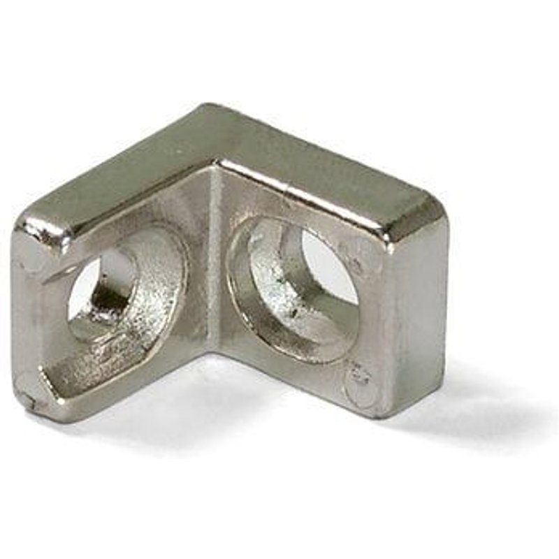 Lots de 50 équerres d'assemblage 20,5 x 20,7 mm à 2 trous - 4020907 - Emuca