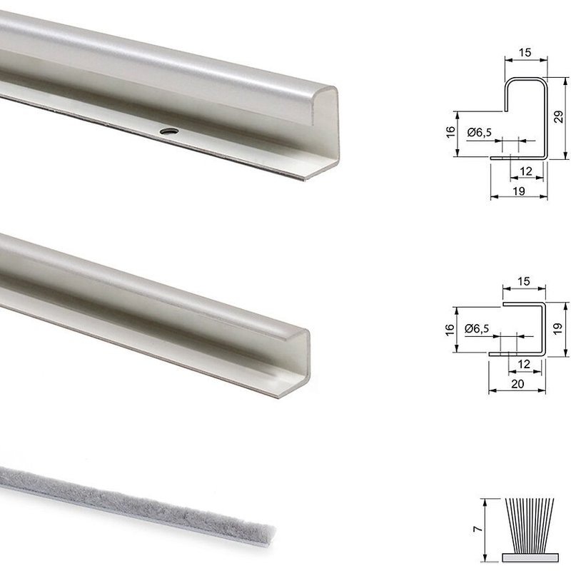 Système coulissant pour 2 portes - Neco EMUCA