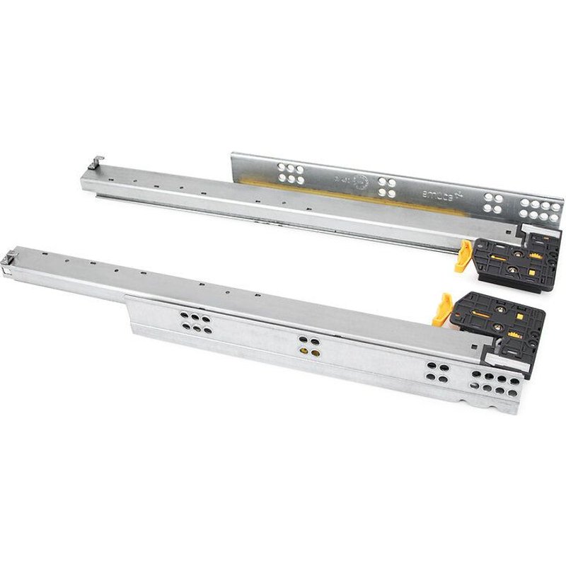 Paire de coulisses Silver - l. 290 mm - sortie totale avec amortisseur - ajustable -zingué - 1 paire EMUCA