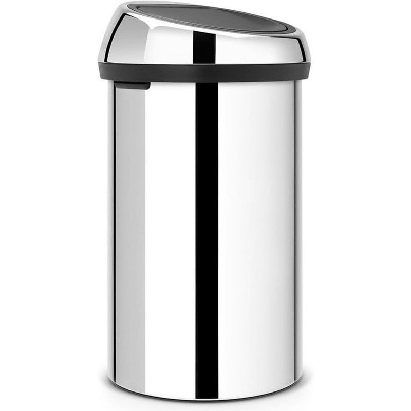 Brabantia Poubelle Touch Bin, 60L - Brilliant Steel