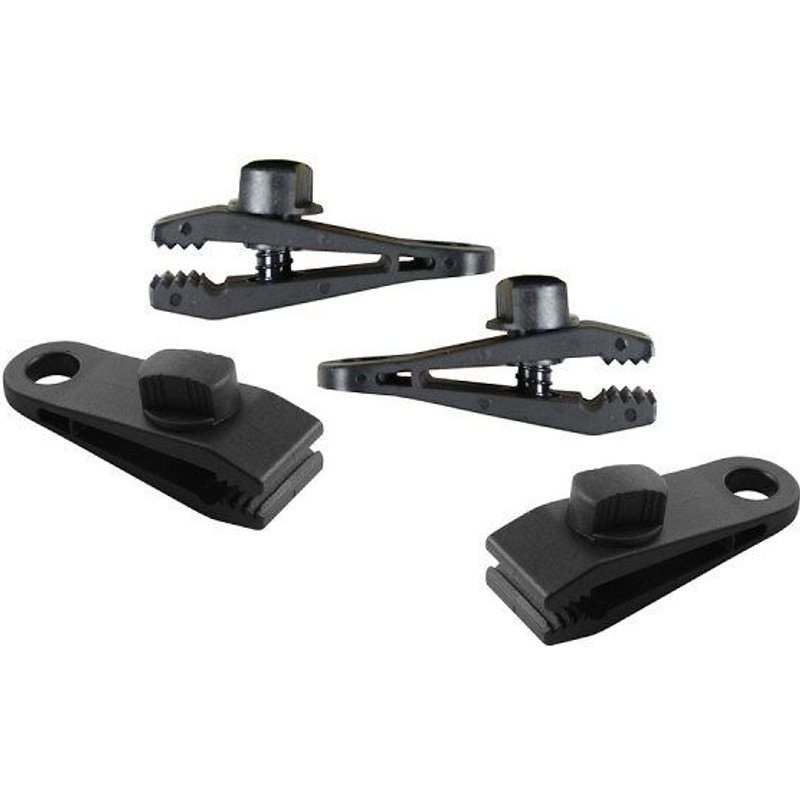 4 Gros Clips de Fixation Pinces Bâche Toile Tente avec Verrouillage 9 x 3 cm