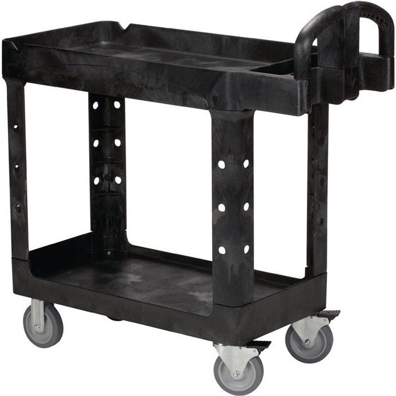 Servante chariot 2 plateaux capacité 226 kg - 990 x 438 mm RUBBERMAID