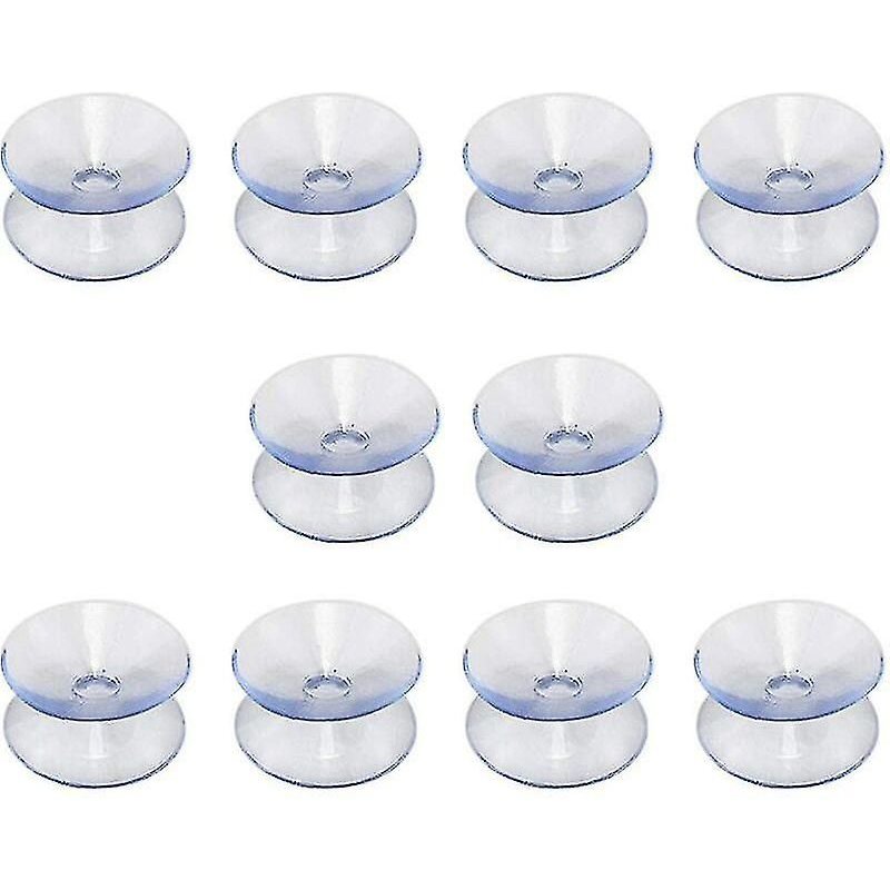 Ventouses Double Face Compatibles Avec Les Plateaux De Table En Verre, 10 Ventouses Sans Crochet Pour Miroir En Verre Antidérapant Double Face Multifonctionnel (20mm)