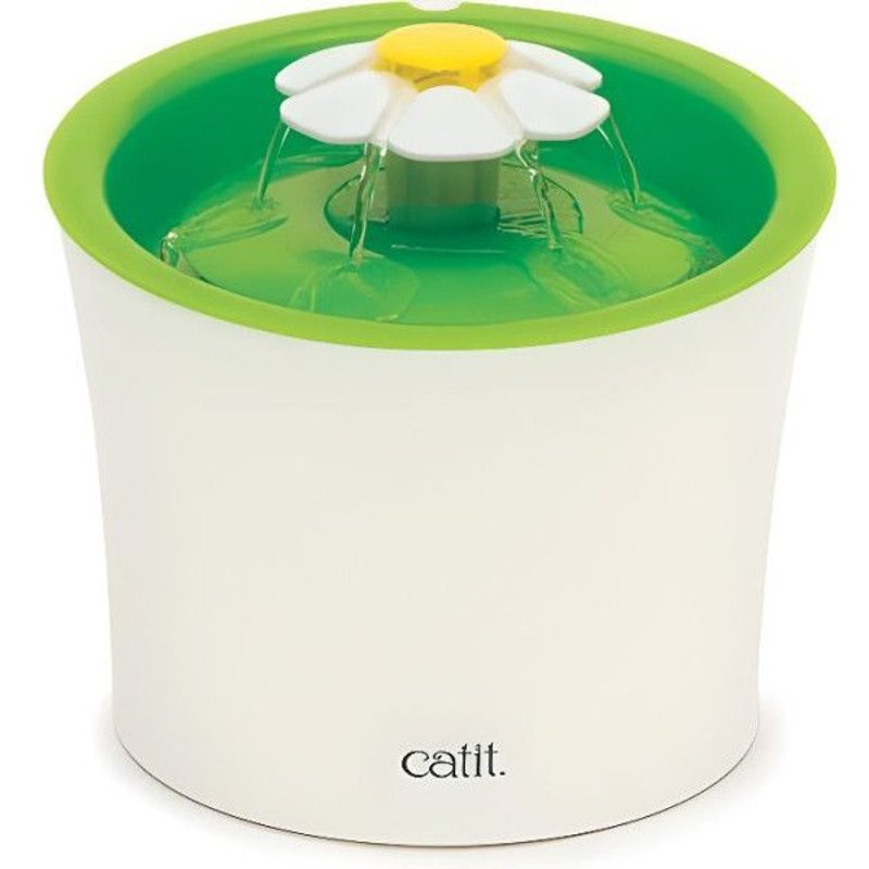 Fontaine A Fleur Pour Chat Catit Senses 2.0 - Abreuvoir De 3l Avec Filtre Triple Action