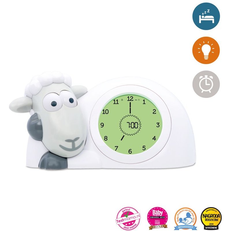 Zazu Sam L'agneau Réveil Ludique - Veilleuse Gris