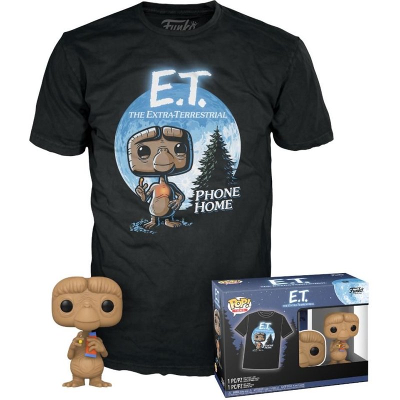 E.T. - Booble Head Pop N° Xx - E.T. W/ Reeses + T-Shirt (S)