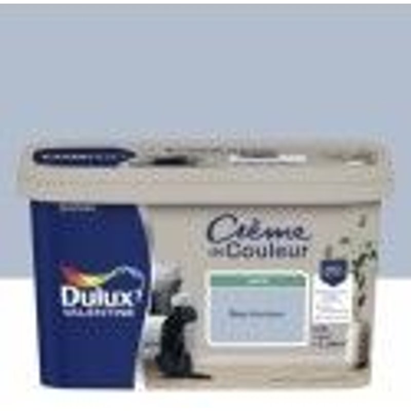 Peinture décoration crème couleur bleu horizon satin 2.5l DULUX VALENTINE