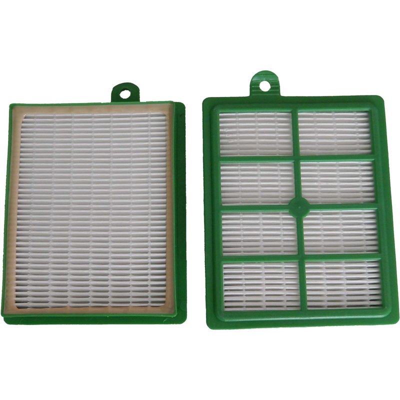 vhbw 2x filtres Hepa Allergie, compatible avec AEG VX6, VX7, VX8, LX7, LX8, LX9-remplacement pour AEG AFS1,ASF1W, E12, AEFG12W, UltraCaptic E12 AEF12