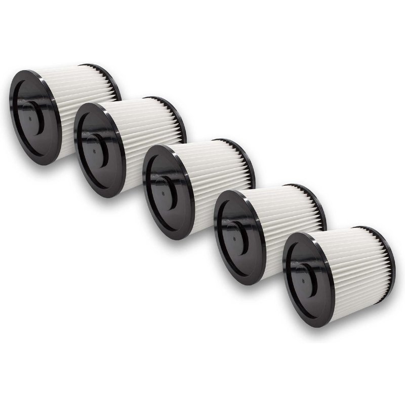 vhbw 5x Filtres ronds pour aspirateurs multi-usages compatible avec Matrix WDCNE 1400-20, WDCNE 1400-25 /..
