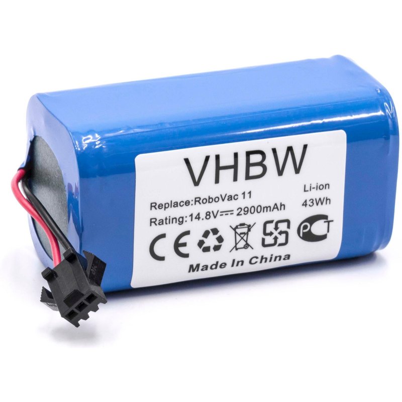 vhbw Batterie compatible avec Proscenic 850T robot électroménager (2900mAh, 14,8V, Li-ion)