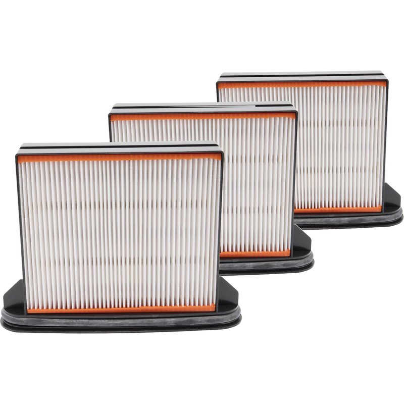 vhbw 3x Filtres aspirateur plissés HEPA, humides compatible avec Hamach HMV 6-L EA, HMV 6-L EA/PA