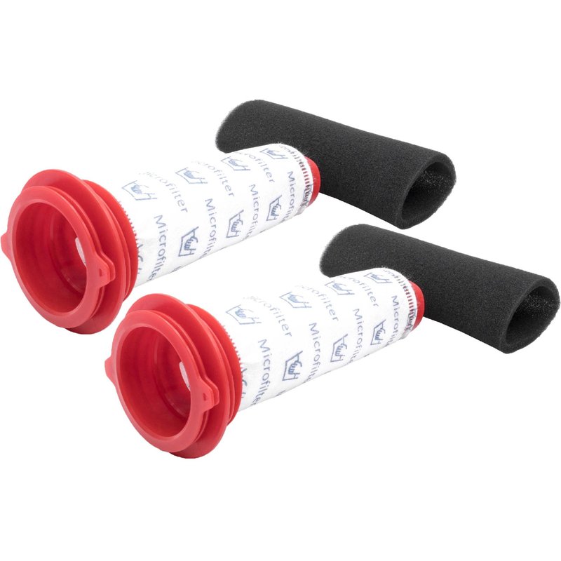 vhbw Lot de 4 filtres compatible avec Bosch Athlet BCH6256kgb/02, BCH625KTGB/01 aspirateur (filtre en mousse, microfiltre)