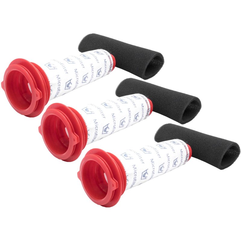 vhbw Lot de 6 filtres compatible avec Bosch Athlet BCH6ath18 a/01, BCH6ath18/01 aspirateur (filtre en mousse, microfiltre)