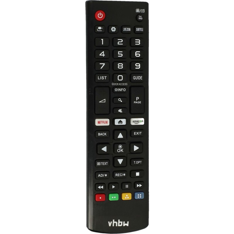 vhbw Télécommande compatible avec LG 32LK6100, 32LK6100PLB, 32LK6200, 32LK6200PLA, 43LK5900, 43LK5900PLA télévision,TV