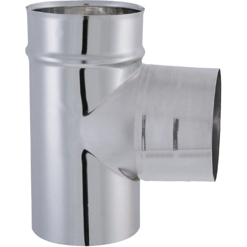 JONCOUX Tuyau TYRAL INOX 304 - Diam. 125 - Té 90° double emboitement