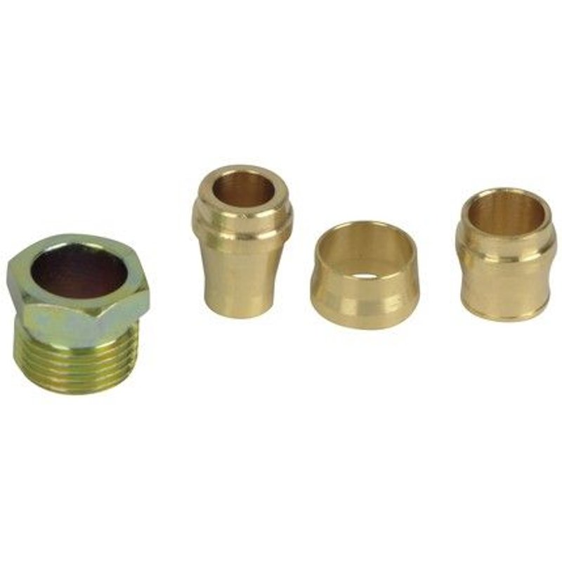 Raccord laiton 3/8" simple 8-10-12 - AFRISO : 20412