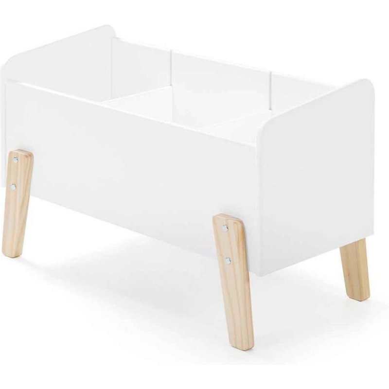 Coffre À Jouets "Kiddy" 80cm Blanc