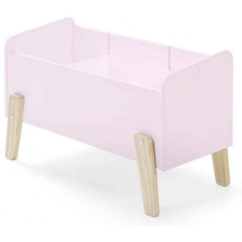 Coffre À Jouets "Kiddy" 80cm Rose