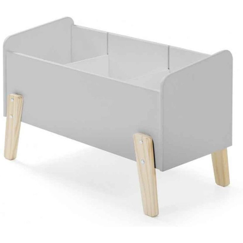 Coffre À Jouets "Kiddy" 80cm Gris
