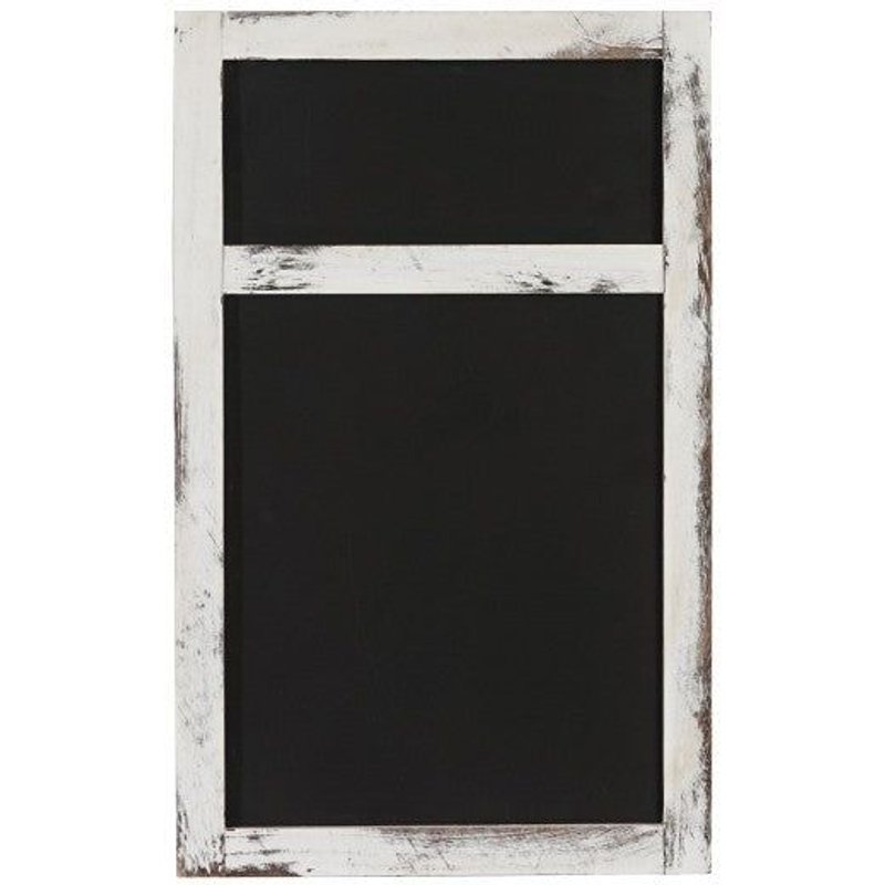 Tableau D'affichage À Craie 55x34x2cm Blanc Vieilli Dec04030