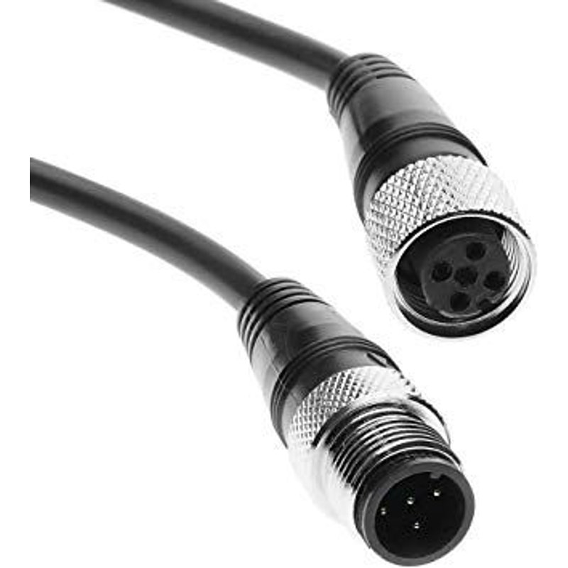 Câble de 30 m avec connecteur M12 pour les kits de rétrovision Yatek AHD, EL81069.