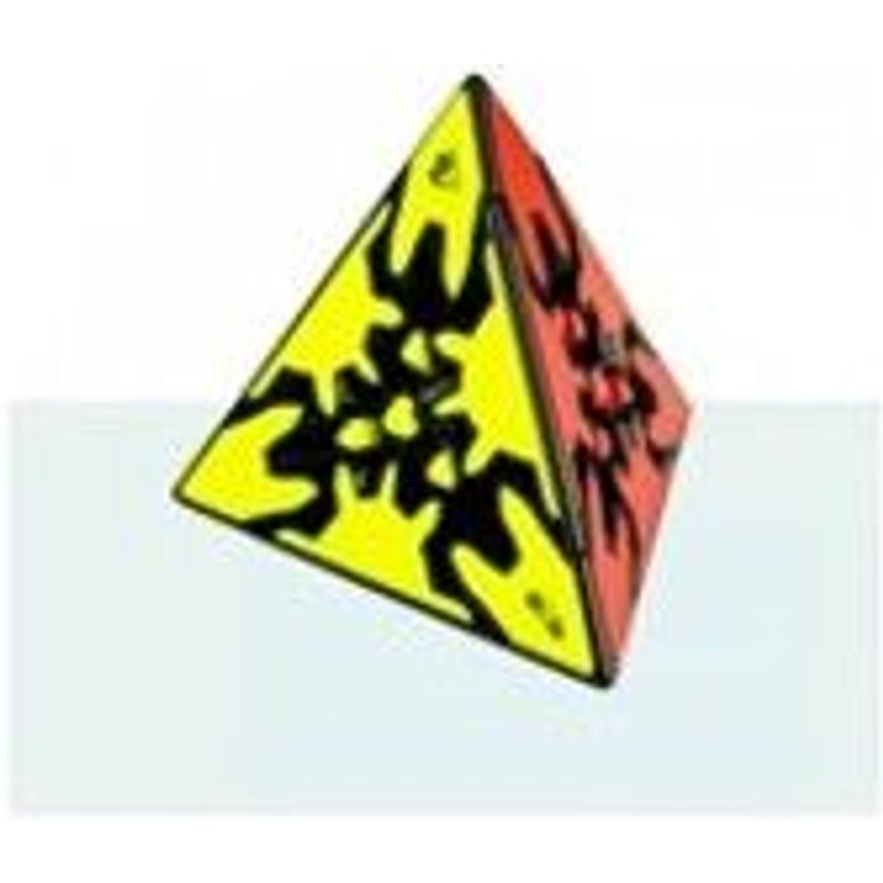 Rubik's Cube Qiyi Gear Pyraminx Bord Noir
