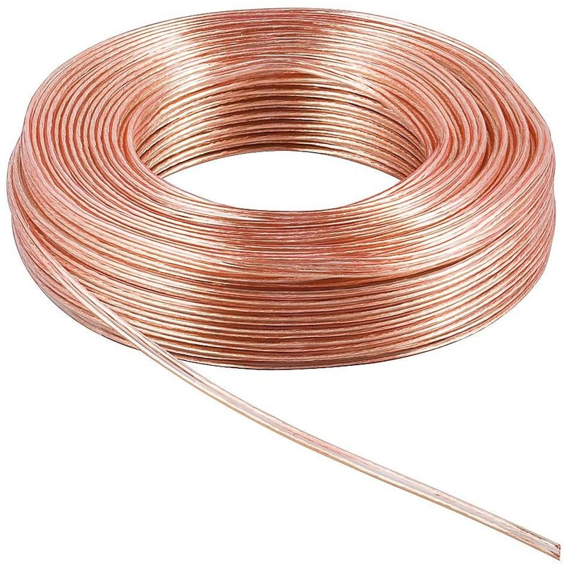 Rouleau de câble parallèle 2x0,75mm TRANSPARENT 25mts