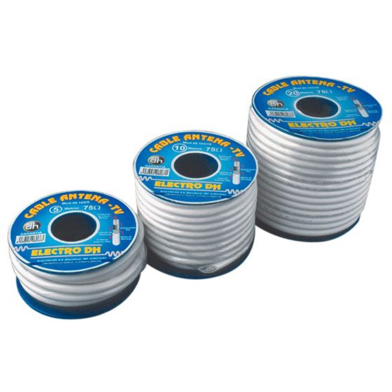 Pack de 100 mts Antenne coaxiale câble TV 75 O 49.105 8430552031863