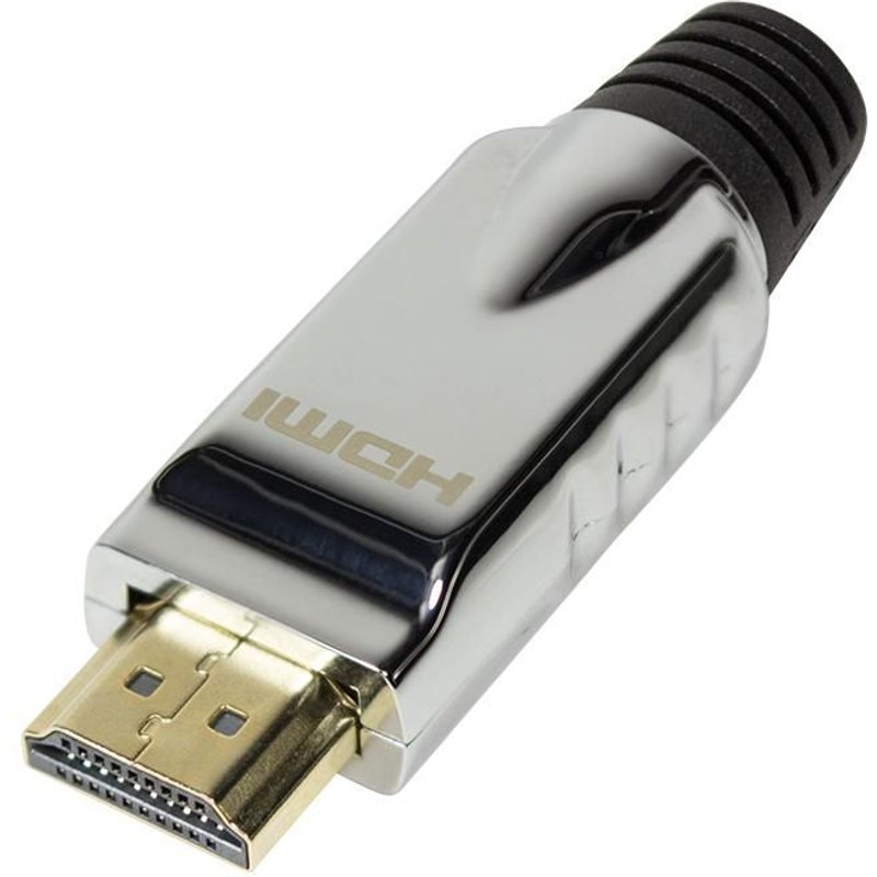 Connecteur Hdmi mâle doré Métal droit Chp001