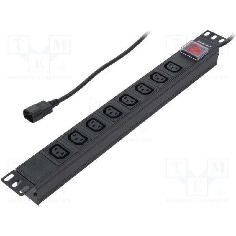Prise d'alimentation Base 8 multiple Iec C13 Connecteur d'entrée Iec C14 Qs-53998