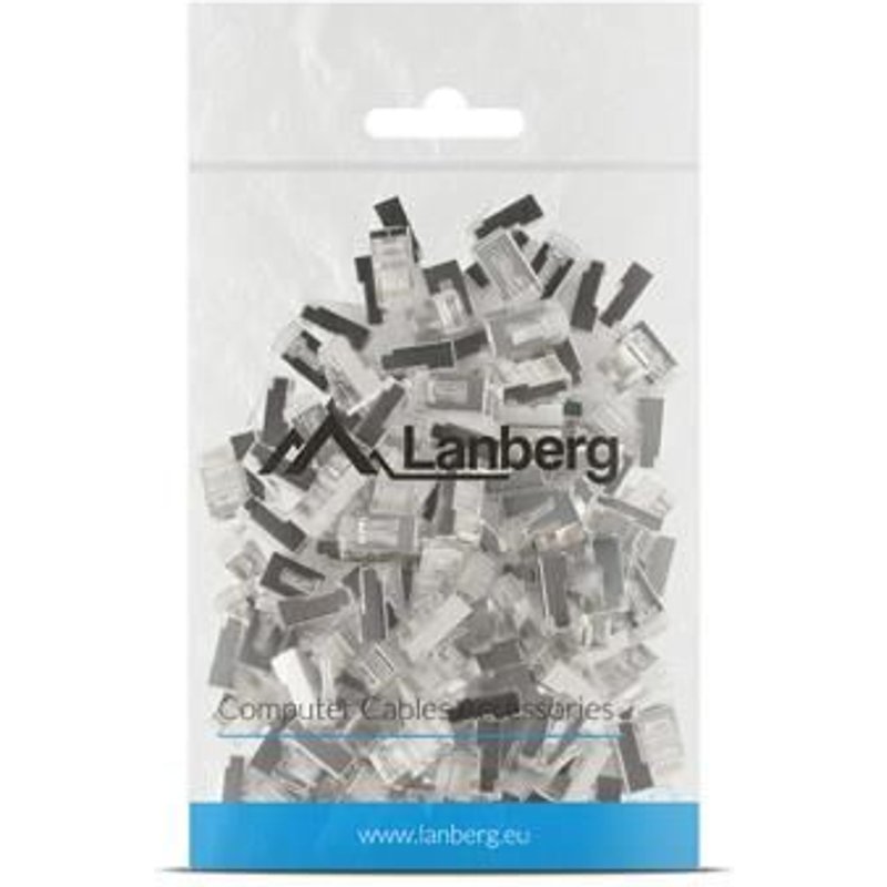 LANBERG RJ45 PLS-5000 CONNECTEUR DE RÉSEAU POUR LE CÂBLAGE FTP CAT5E SAC DE 100 UNITÉS