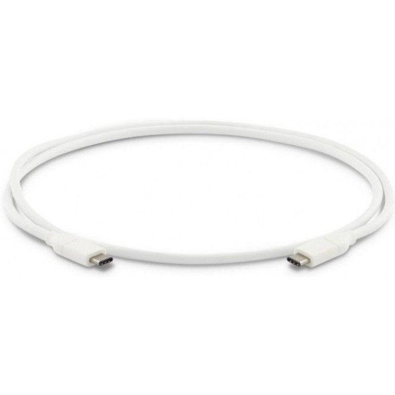 Câble usb-c (m) vers usb-c (m), gen 2 (10g), 20v 5a/100w, dp altmode, usb si certifié, 1 m, blanc