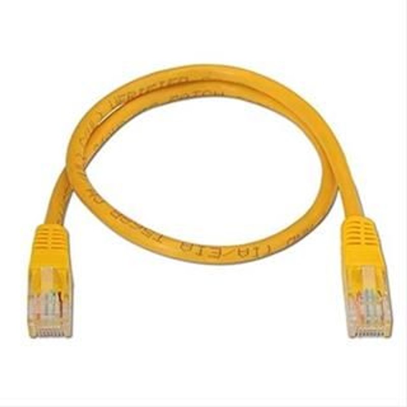 câble patch rj45 cat.6 utp awg24,0.5m jaune