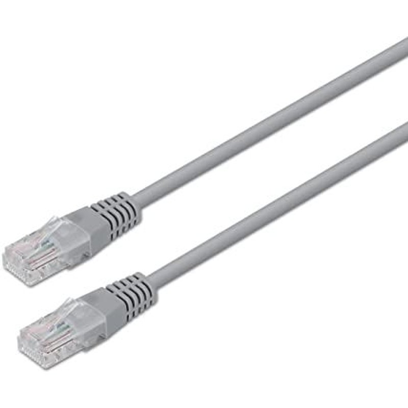 AISENS A133-0185 - Câble réseau RJ45 patch cord (20 m, 10/100 Mbit/s, switch/Routeur/Modem/Joint Panel/Access Point/Connection Fields) Couleur Gris